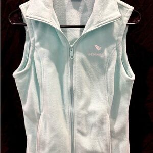 Columbia Soft Blue Fleece Vest